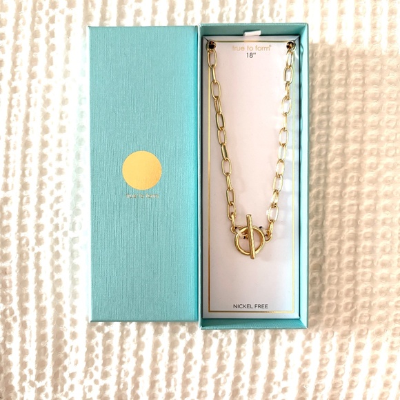 True to Form Toggle Link Chain Pendant Necklace - Picture 2 of 3